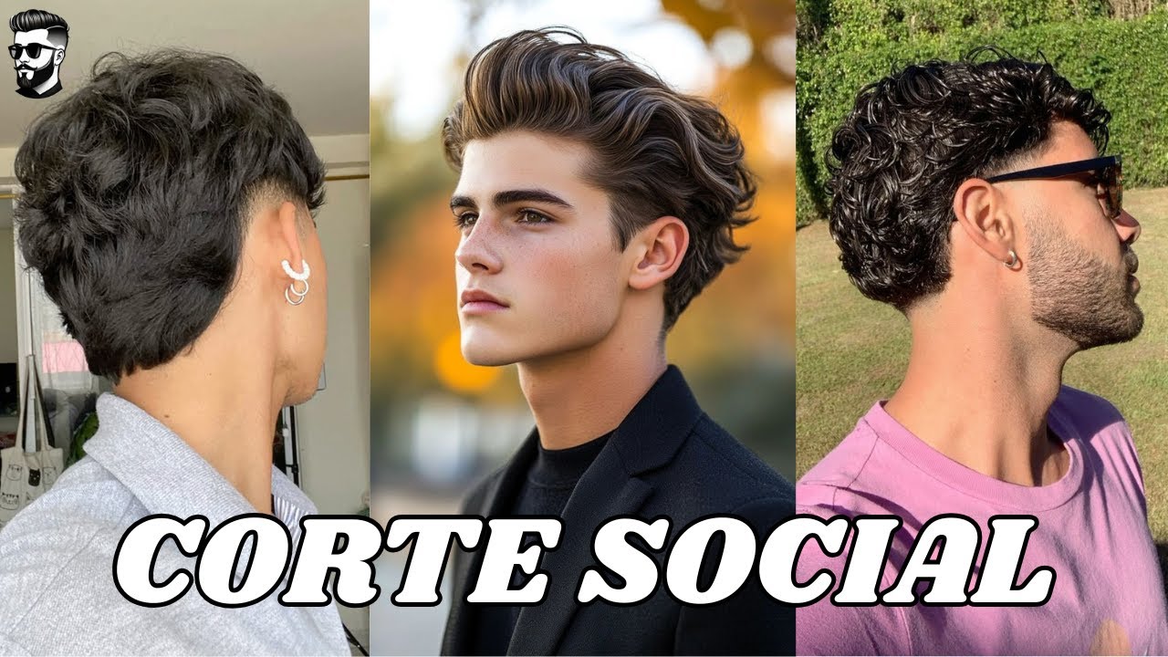 CORTE DE CABELO SOCIAL DO MOMENTO 2025 - CORTES DE CABELO MASCULINO SOCIAL 2025 - CORTE SOCIAL 2025