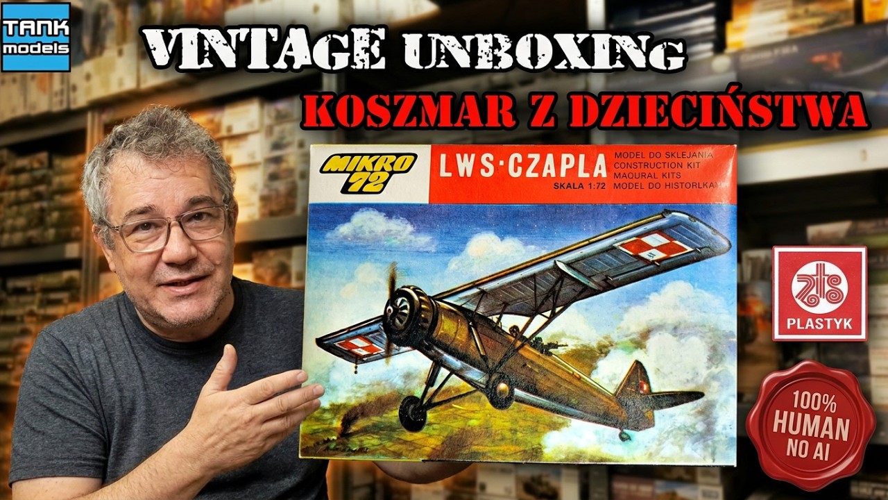 🇵🇱 RWD-14B/LWS CZAPLA  🇵🇱 - Vintage 27 (🇵🇱🇬🇧) - 1:72 - ZTS PLASTYK S01