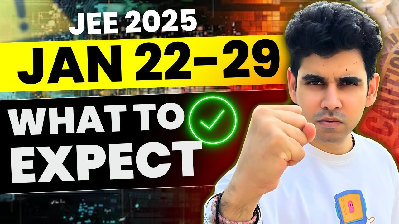 Urgent Live  ! JEE  2025 - What to Expect!