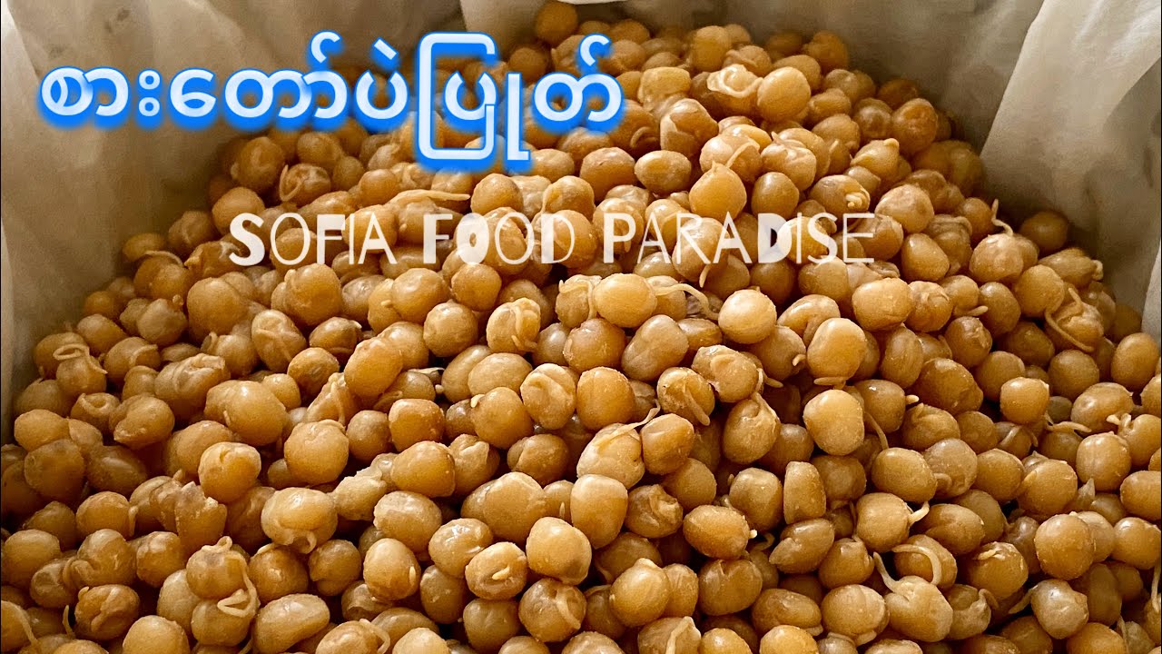 စားတော်ပဲပြုတ်                                                         How to Make Boiled White Peas