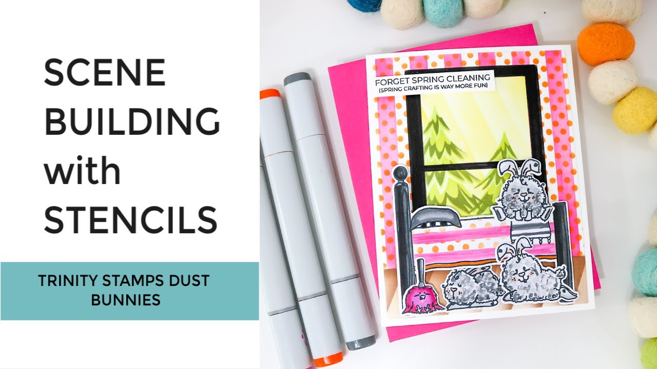 Easy Scene Building with Stencils | Handmade Cards