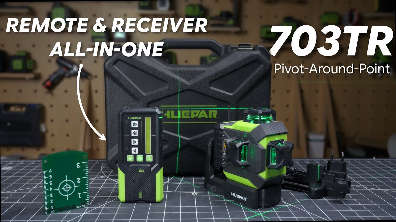 How to Use Huepar 703TR Auto-Tracking Laser Level for Precise Vertical Alignment