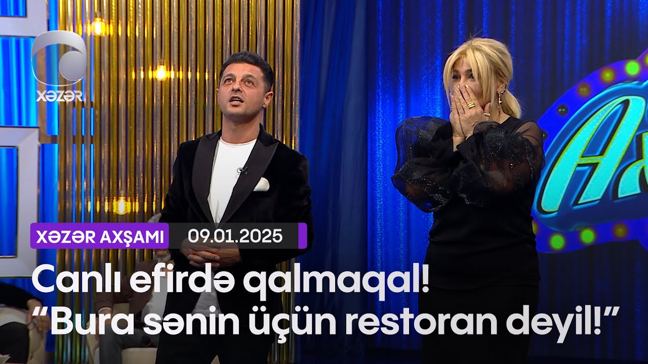 Canlı efirdə qalmaqal! 