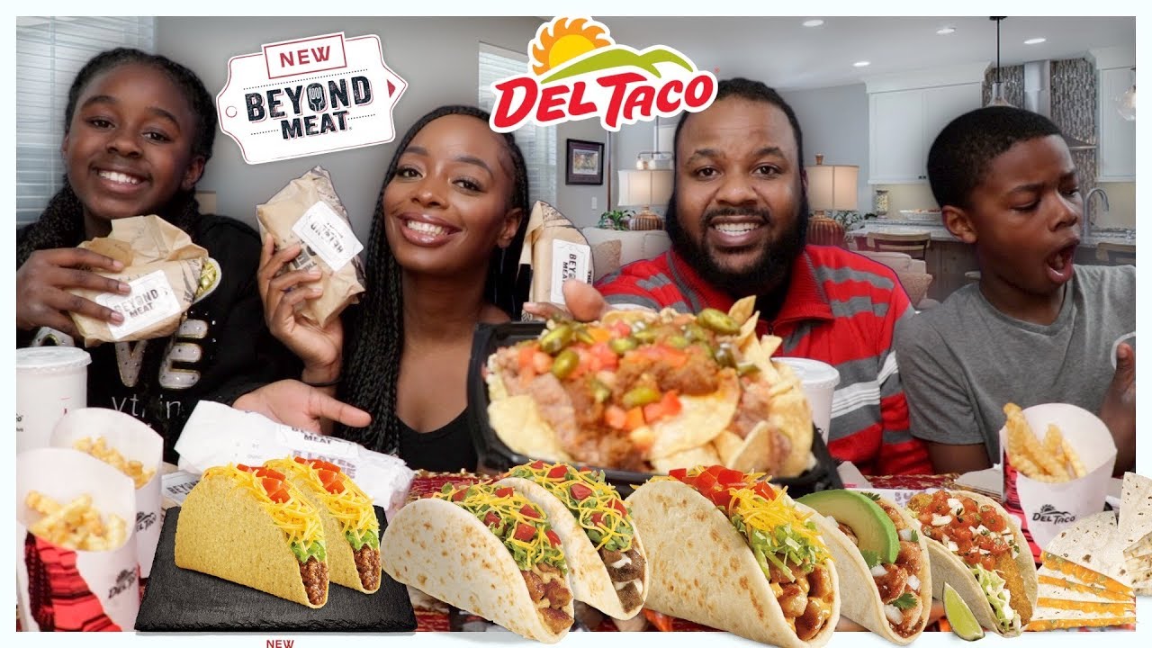 DEL TACO x BEYOND MEAT  | VEGAN MUKBANG | EATING SHOW