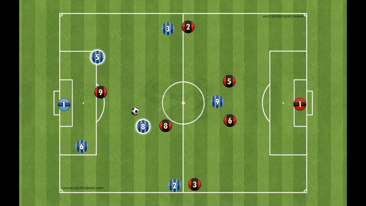 Playing out Through the Midfield in a 7v7