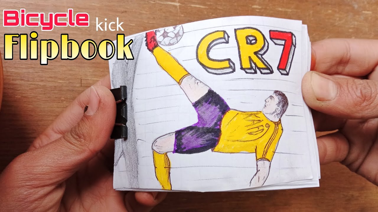 Cristiano Ronaldo Bicycle Kick Flipbook🐐 || Artistic Mosvi 