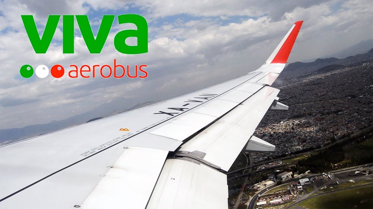 VivaAerobus Airbus A320 (XA-VAN) Takeoff from Mexico City / Despegue de la Ciudad de México (MEX)