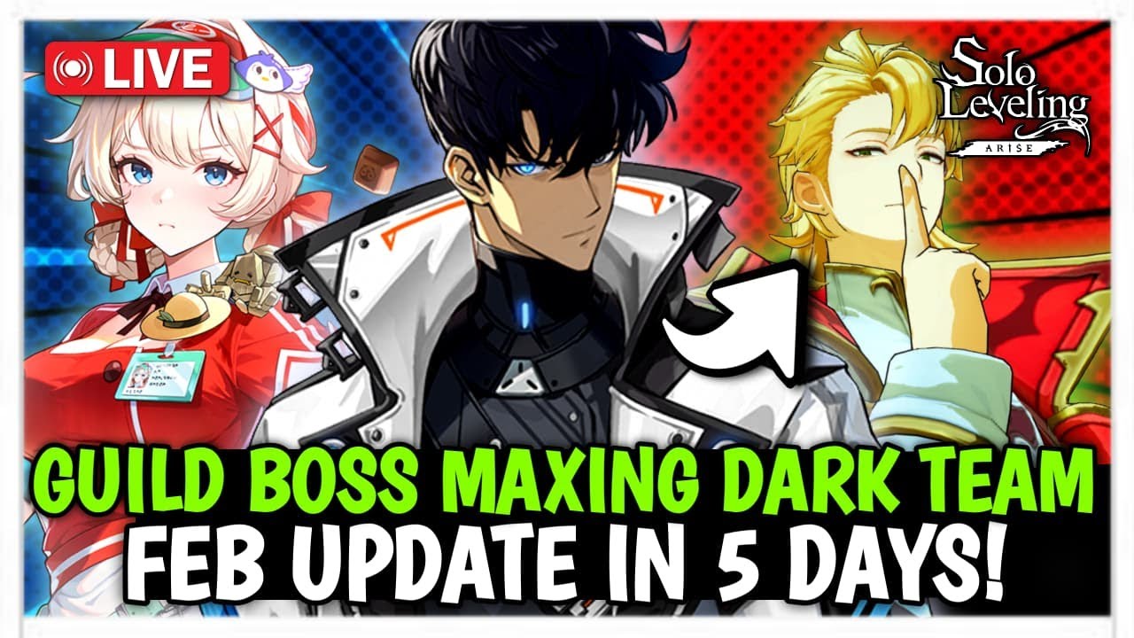 GUILD BOSS MAXING! DARK TEAM RUNS - Solo Leveling: Arise | BGMI LATER