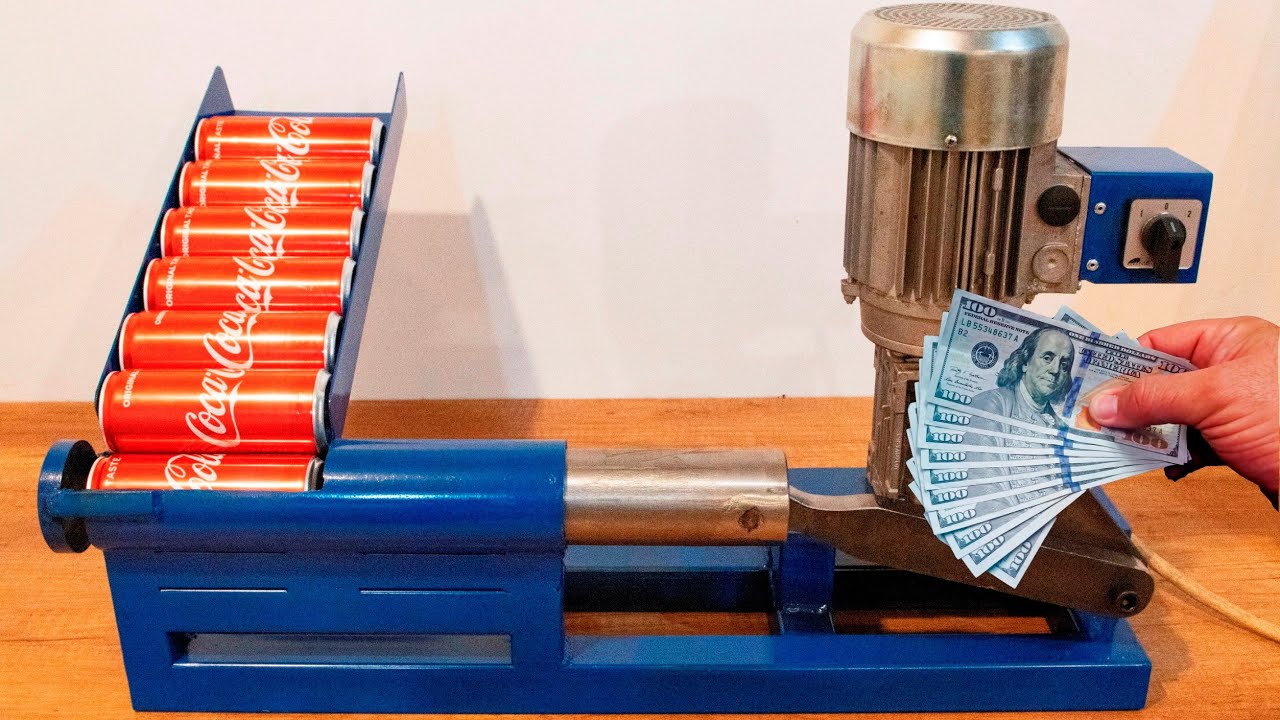 DIY Recycling Machine for Aluminium Cans (Make money from your aluminum cans)