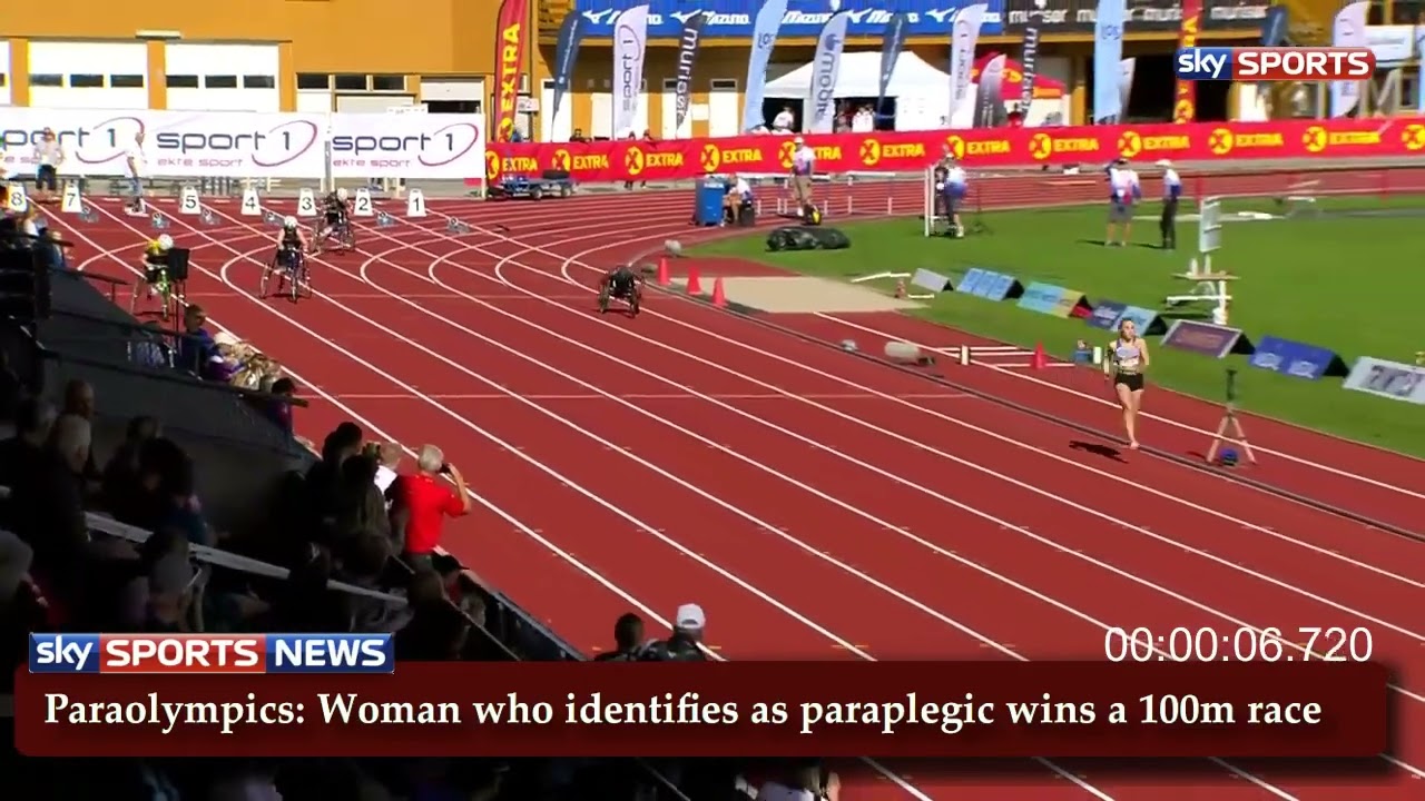 Trans woman wins a 100m race