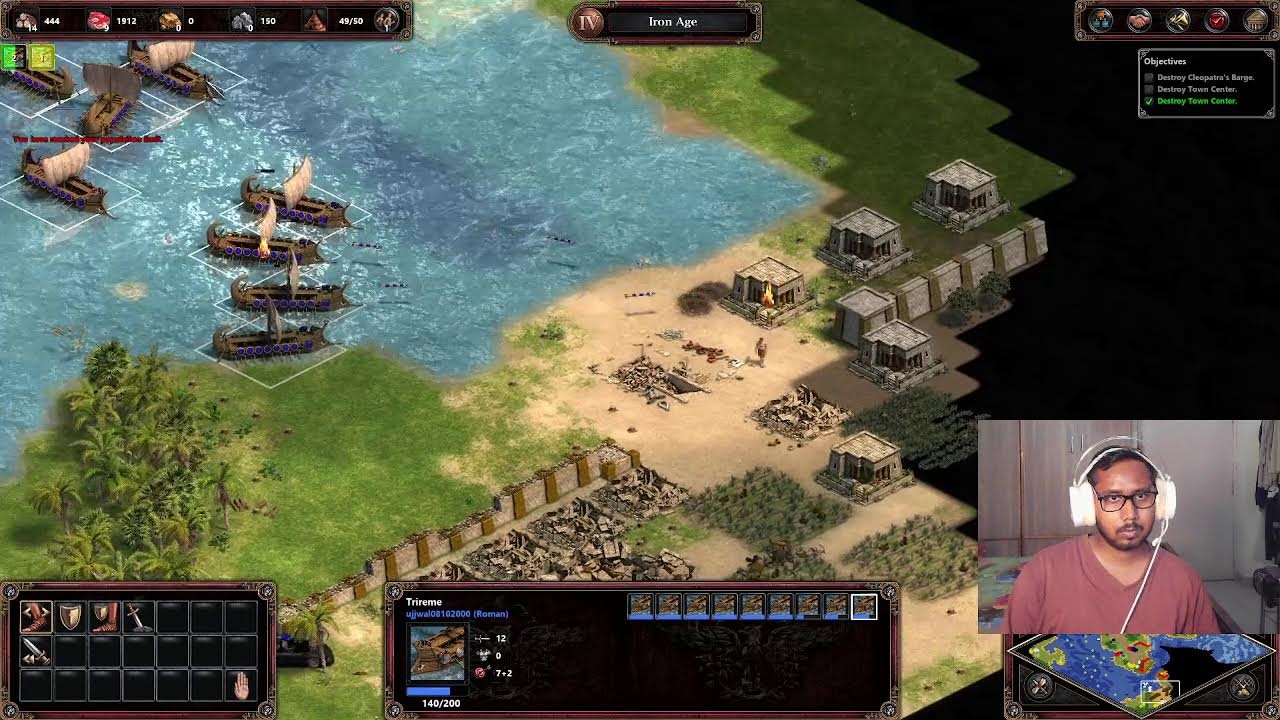 Playing Age of Empires I and chilling