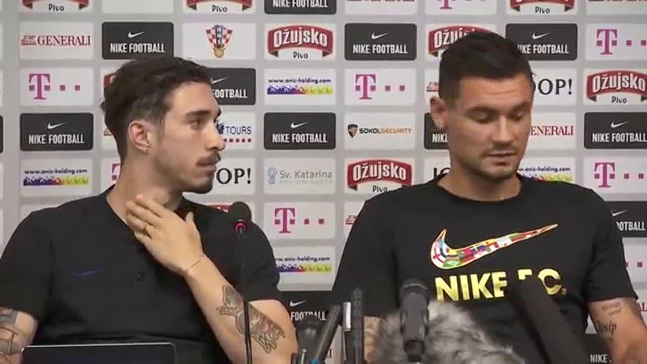 Lovren i Vrsaljko konferencija prije utakmice Hrvatska   Rusija Svjetsko prvenstvo 20180