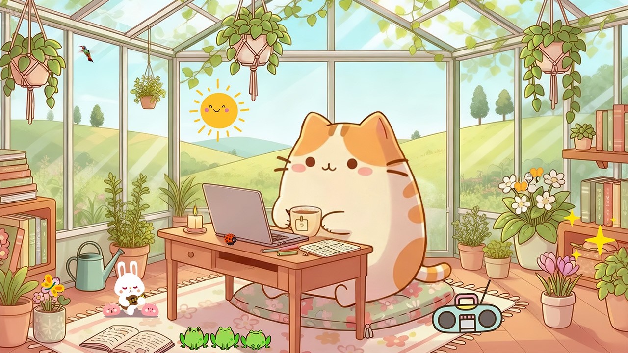 Mochi’s Aesthetic Spring Mornings ☀️ Lofi Beats for Deep Focus ✨ Chill with Gentle Spring Vibes