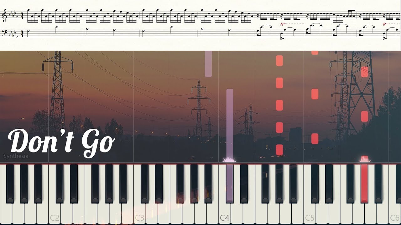 EXO 엑소 - 'Don't Go' '나비소녀' Piano Tutorial (+ Easy key) 피아노 튜토리얼 (+ 쉬운키)