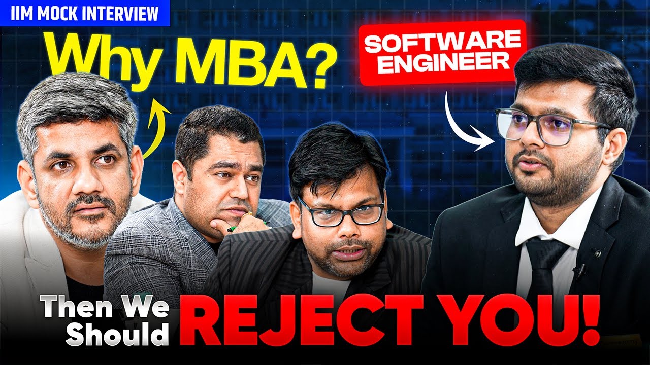 Software Engineer vs IIM Panel 😨 Brutal “Why MBA?” Question | IIM Mock Interview | CAT GDPI