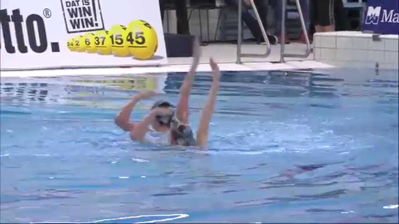 Duet Free Routine -  Russia - ECC Synchro 2015 | Synchroonzwemmen