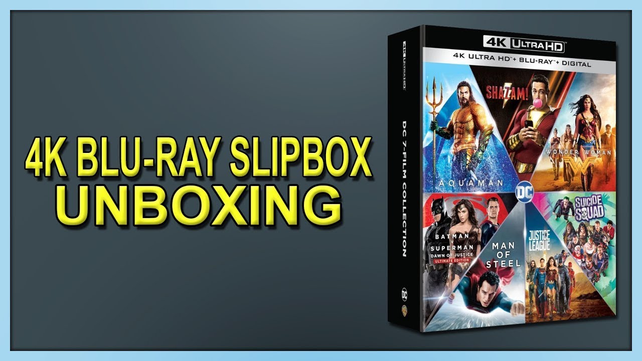 DC 7-Film Collection 4K+2D Blu-ray Slipbox Unboxing