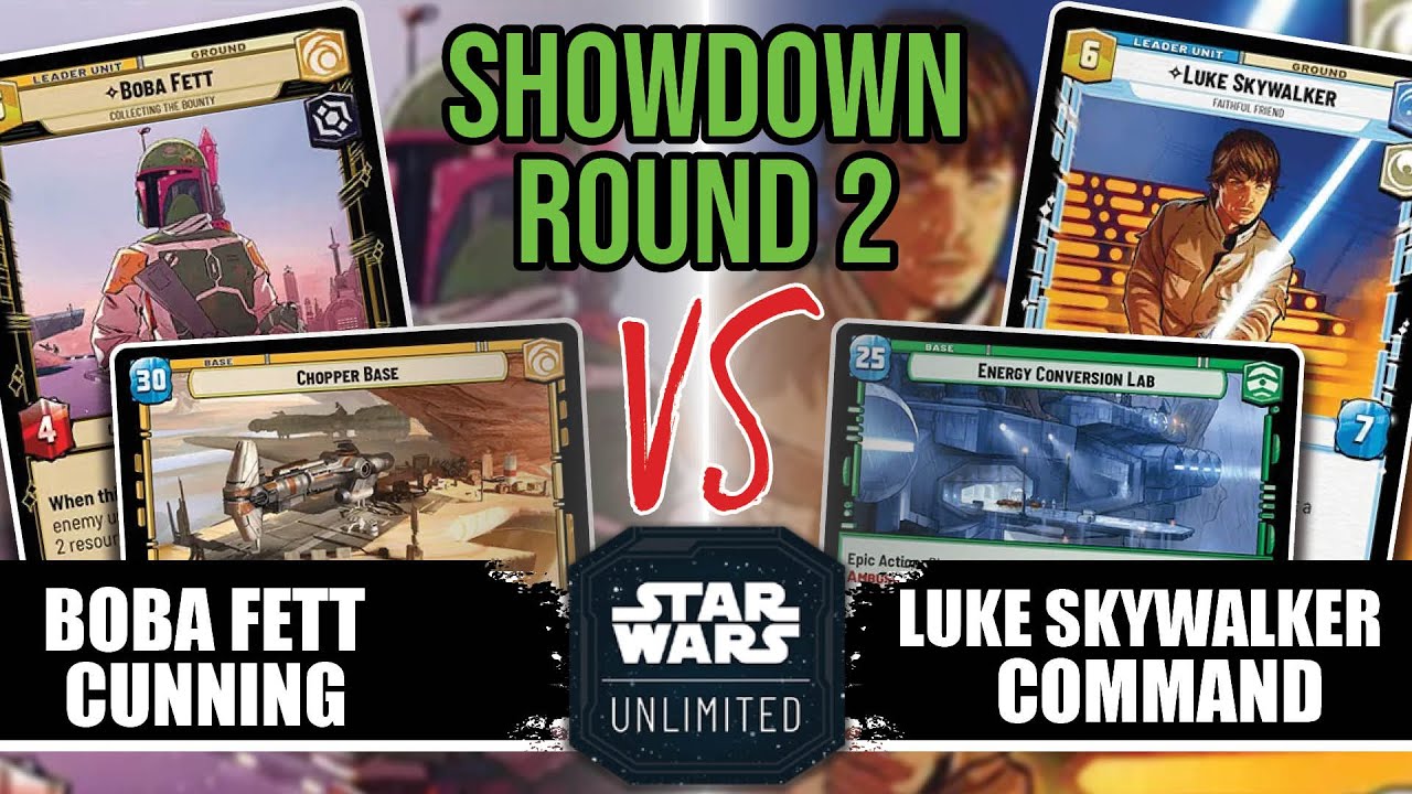 Boba Fett Cunning vs Luke Command - Store Showdown Round 2 | Star Wars Unlimited