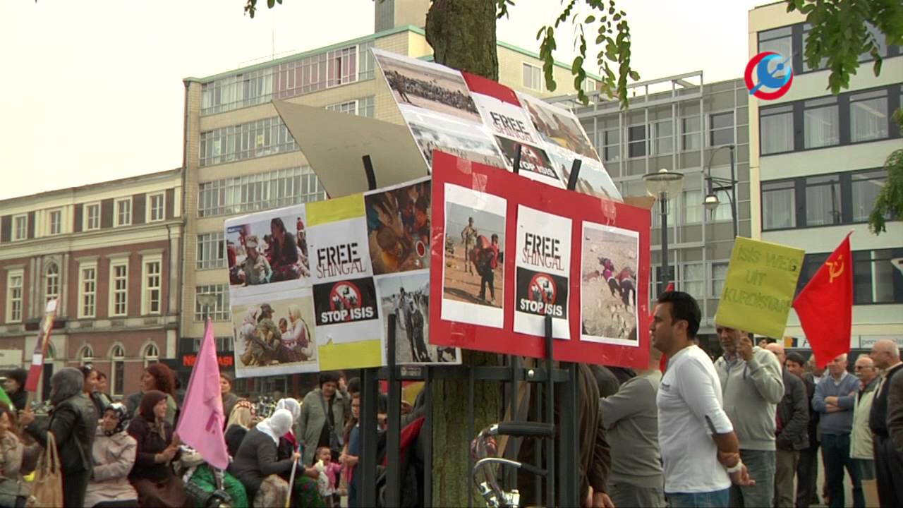 Koerdische demonstratie tegen isis