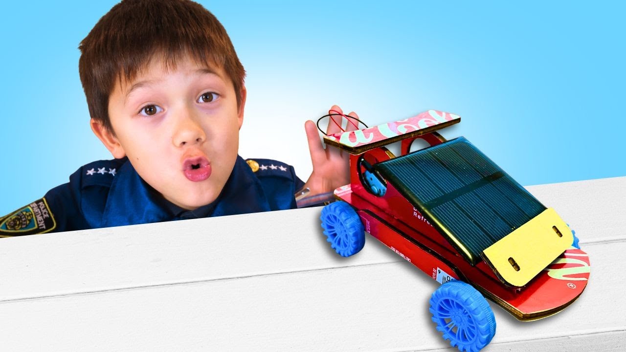 Little Policeman Learns to Share Recycled Toys