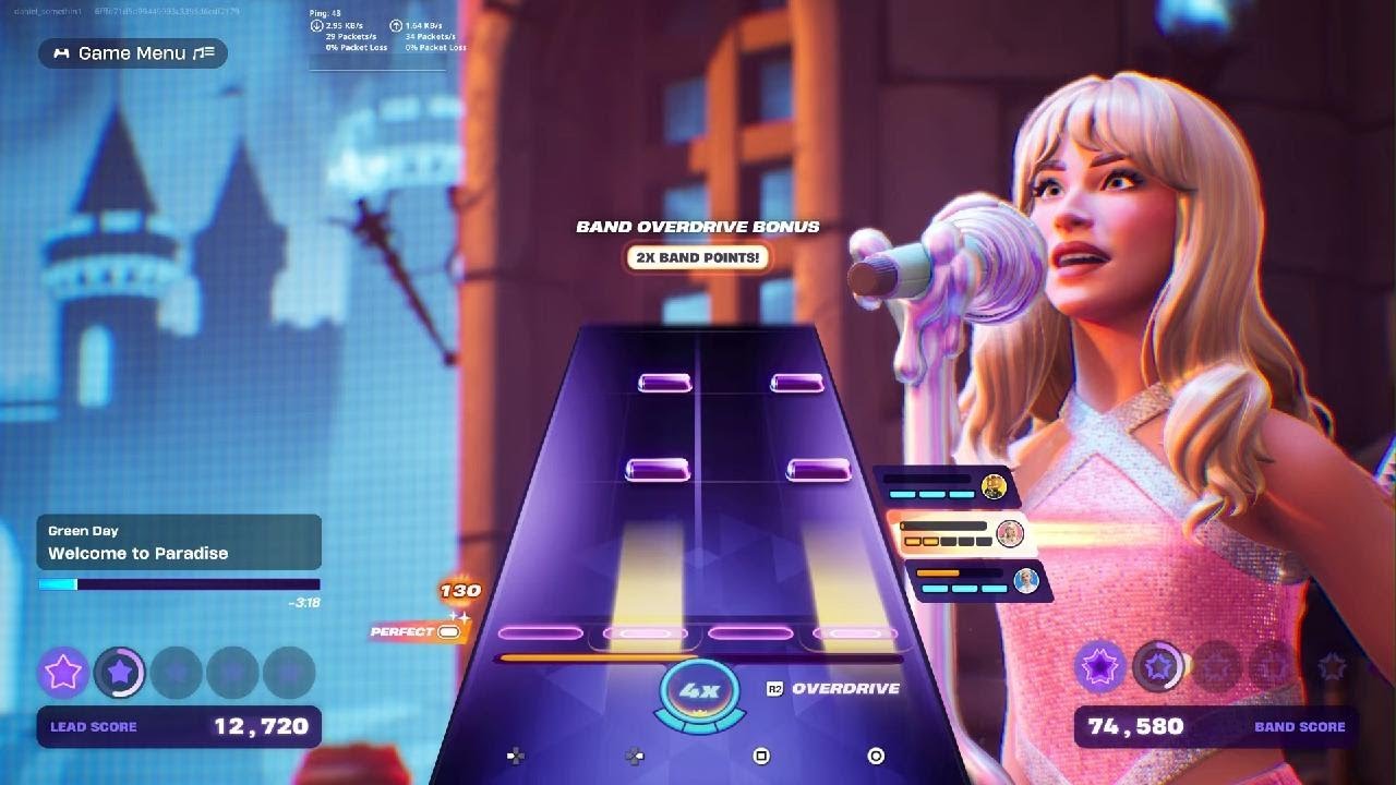 welcome to paradise but sabrina sings, and Cat hollway, Spice, and Sythwave shreds