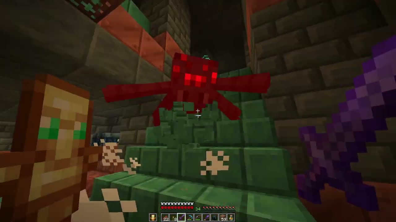 Huge Battle In The Trial Chambers! Minecraft Hardcore Let's play S1 E1874 