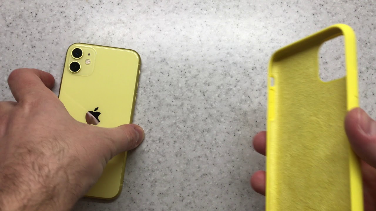 Yellow Silicon Case for Yellow iPhone 11