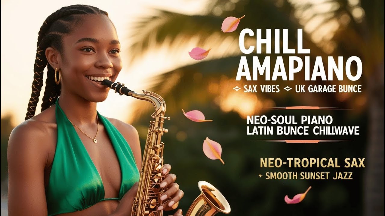 Chill Afro Cafe Jazz | Sax &times; Amapiano &times; Blissful UKG Vibes