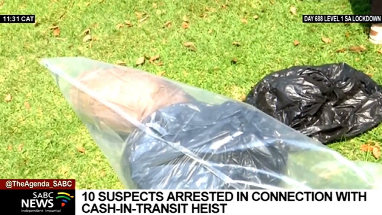 Ten cash-in-transit heist suspects arrested in Carletonville in Gauteng