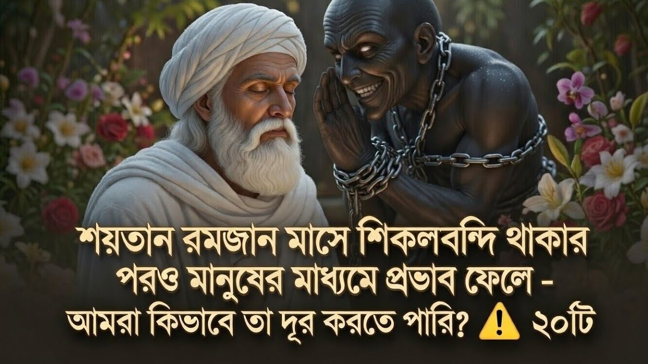 রমজান মাসে শয়তান  শিকলবন্দি  হওয়া আগে। আমাদের মধ্যে যে বিজ বপন করে জায়।⚠️
