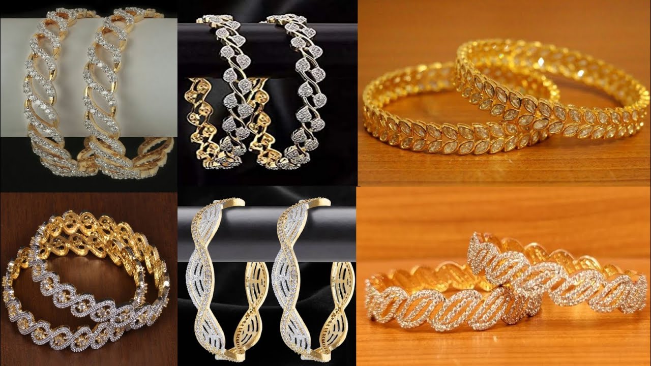 Latest White Gold Bangles Designs ll  Fensy Bangles Designs For Ledies ll