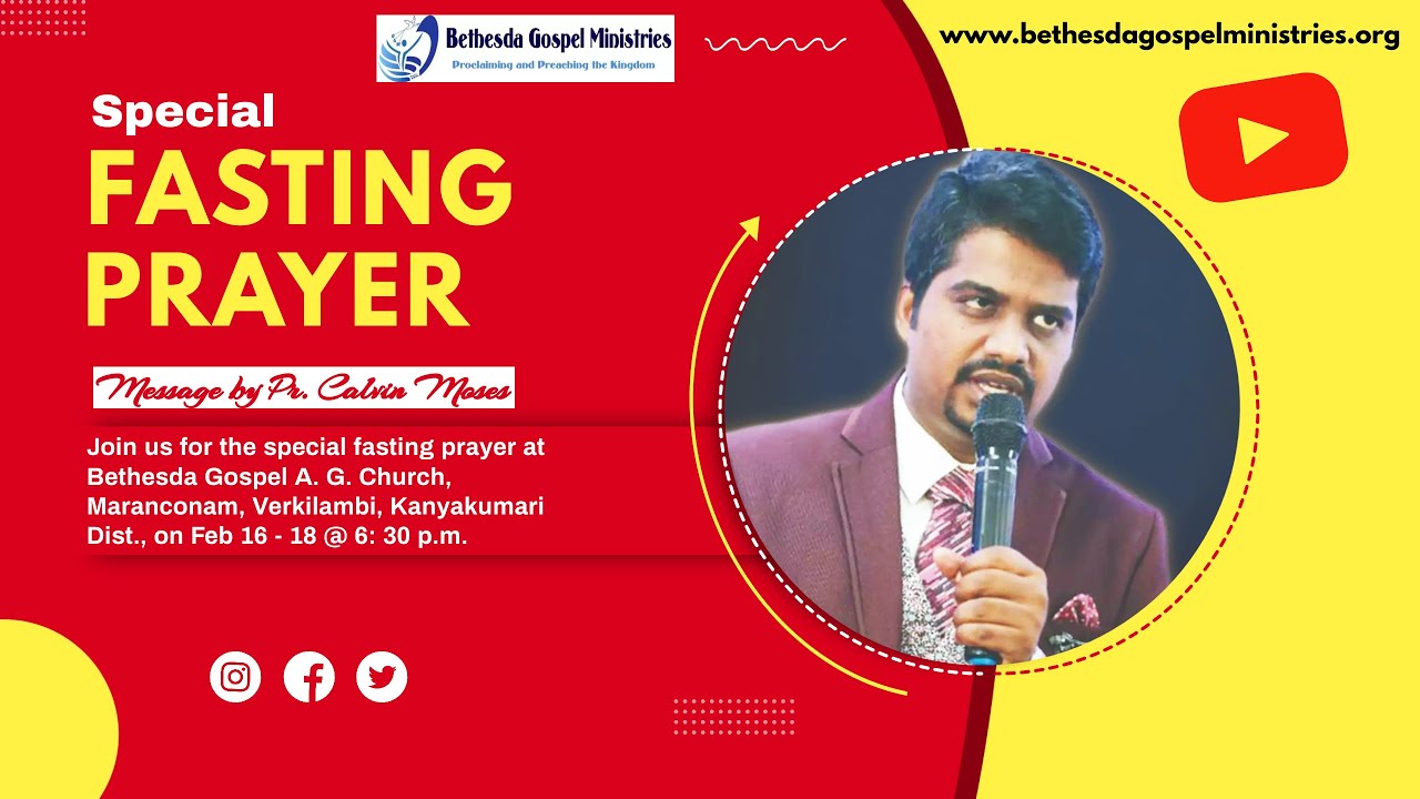 Special Fasting Prayer - | Pr. Calvin Moses | Pr. Samuel | Pr. Justin | Shain