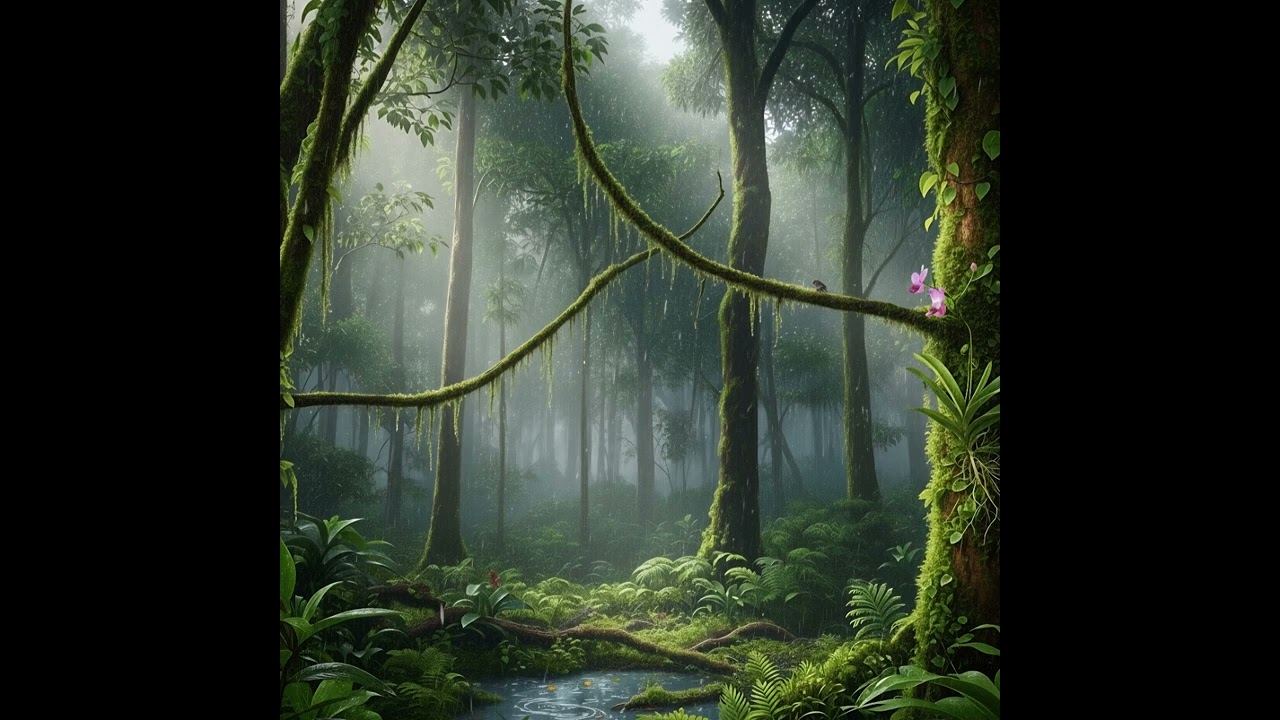 Amazon Forest Fantasy Music - 4 Mins of Pure Relaxation | Nature Sounds for Study & Calm I Calm Rain