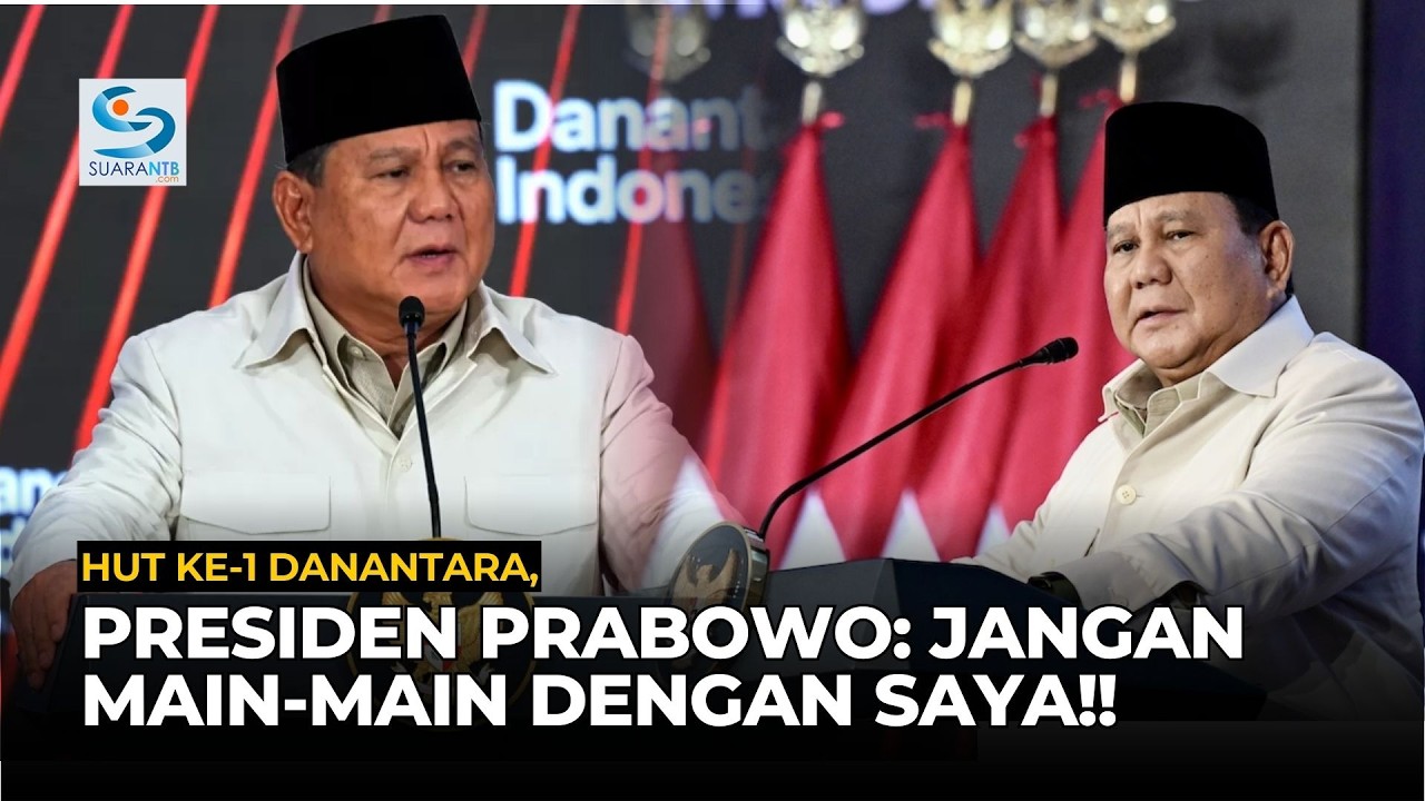 [FULL] Prabowo di HUT Danantara: Peringatkan Keras Soal Laporan Palsu, Jangan Main-Main dengan Saya!