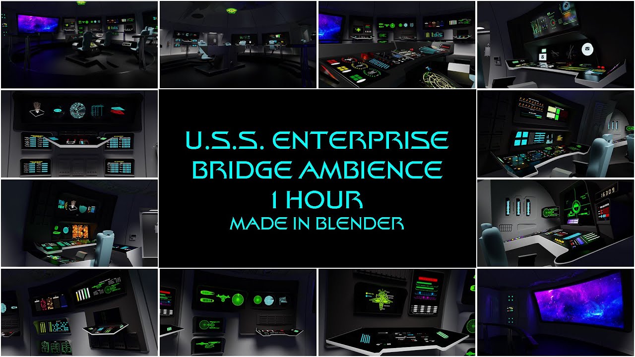 U.S.S. Enterprise Bridge Ambience  - All Stations 1 hour