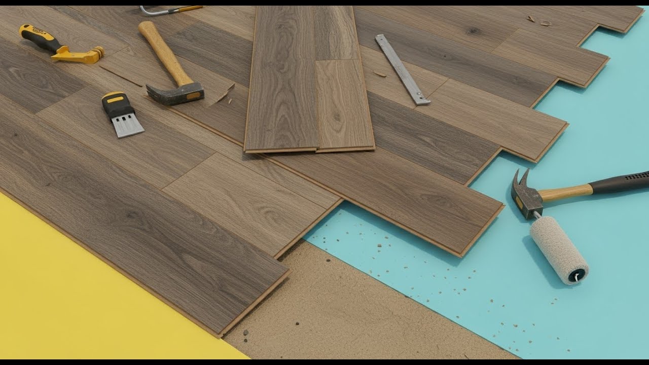 Vinyl Flooring Installation - Tips and Tricks #luxuryvinylplank #diy #satisfying