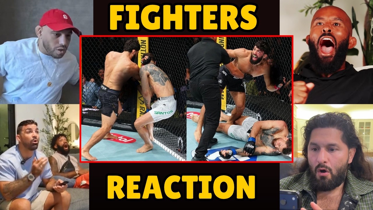 Реакция бойцов UFC на нокаут от Армана Царукяна в бою с Маурисио Раффи в 1-м раунде | БЕЗУМНЫЙ НО...