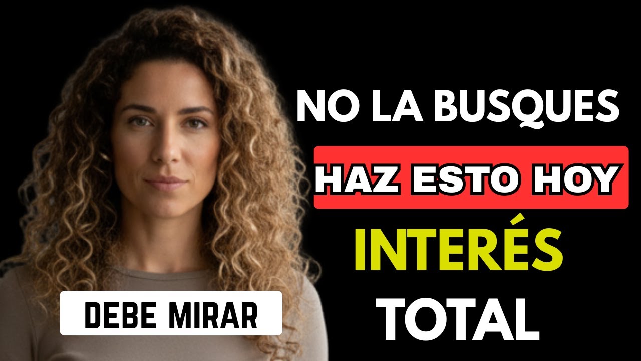 Ella nunca lo admitirá, pero se enamora profundamente cuando dejas de hacer ESTO