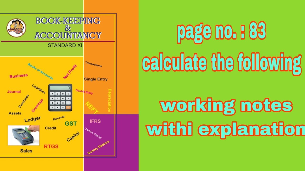 Q.9. calculate the following |journal entry|11th bk |