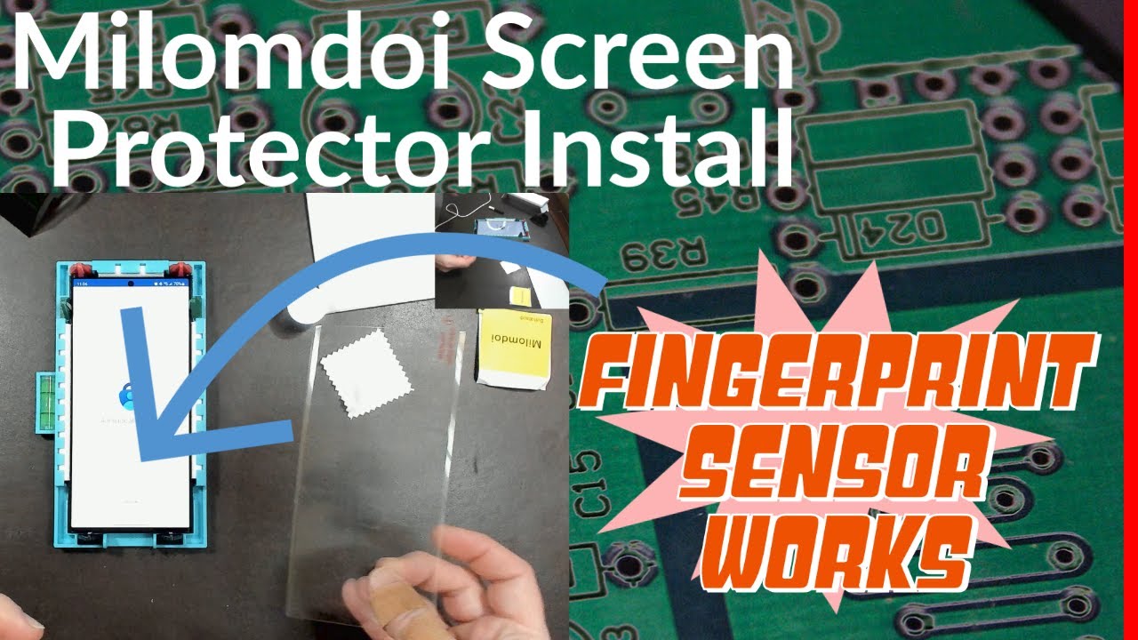 Milomdoi Glass Screen Protector Install on S23 Ultra - The Fingerprint Sensor Works!