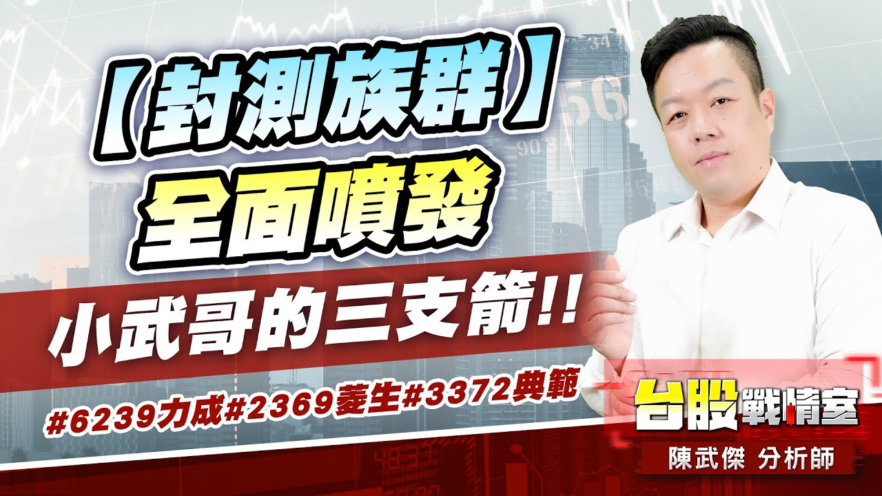 【封測族群】全面噴發&hellip;小武哥的三支箭!!#6239力成#2369菱生#3372典範｜小武哥投資事務所｜陳武傑