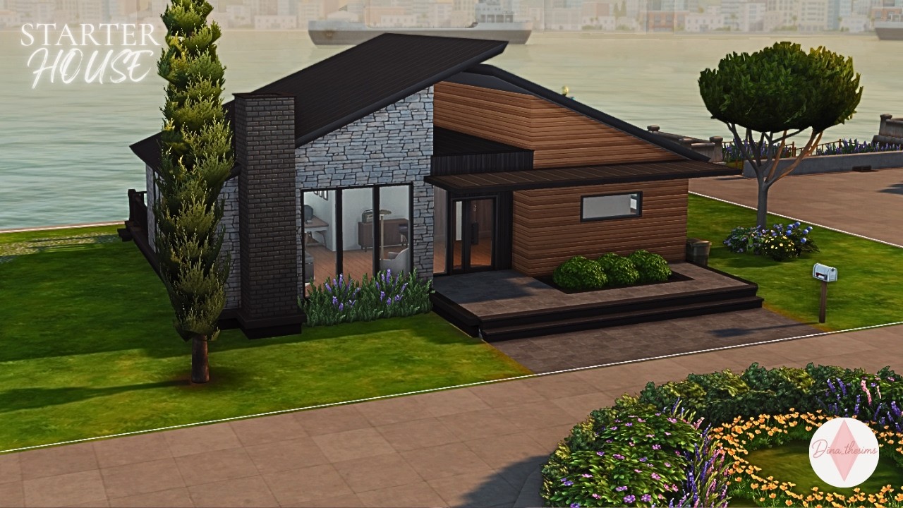 Starter House | Relaxing speed build | No CC | The Sims 4