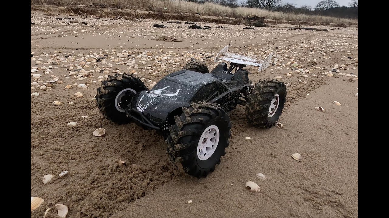 Hobao Hyper TT - Big Block Brushless Motor - Venom!! Monster Truck Tyres  4s Lipo!!