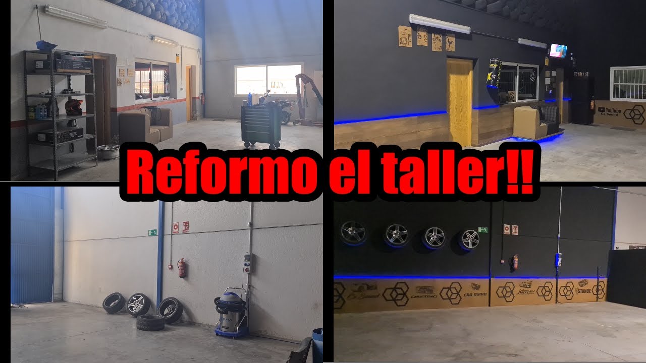 [REFORMA EN EL TALLER]!! zócalo de madera y todo negro! actualizo la zona de la entrada!