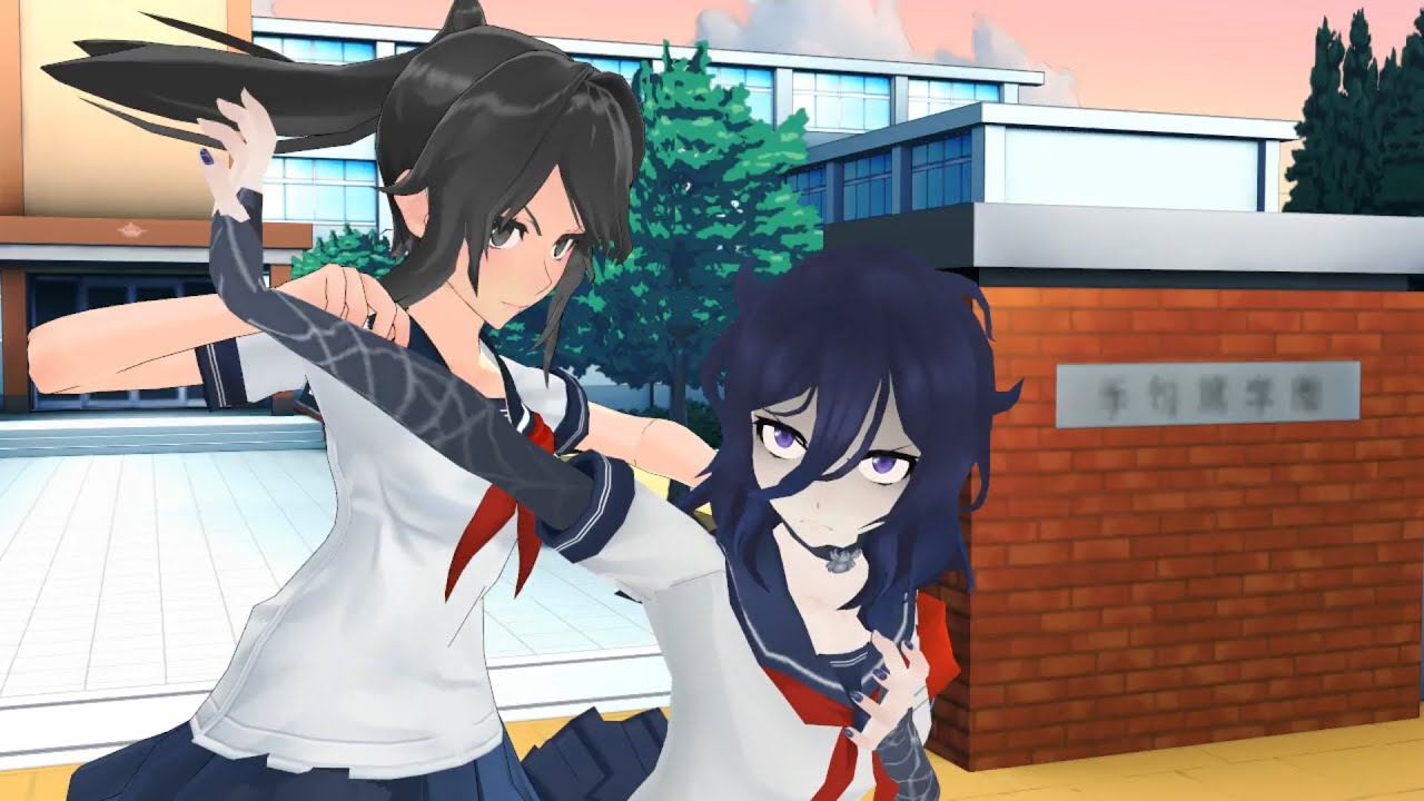[MMD] Ayano vs Oka !!! Du combat entre rival !!! 😁