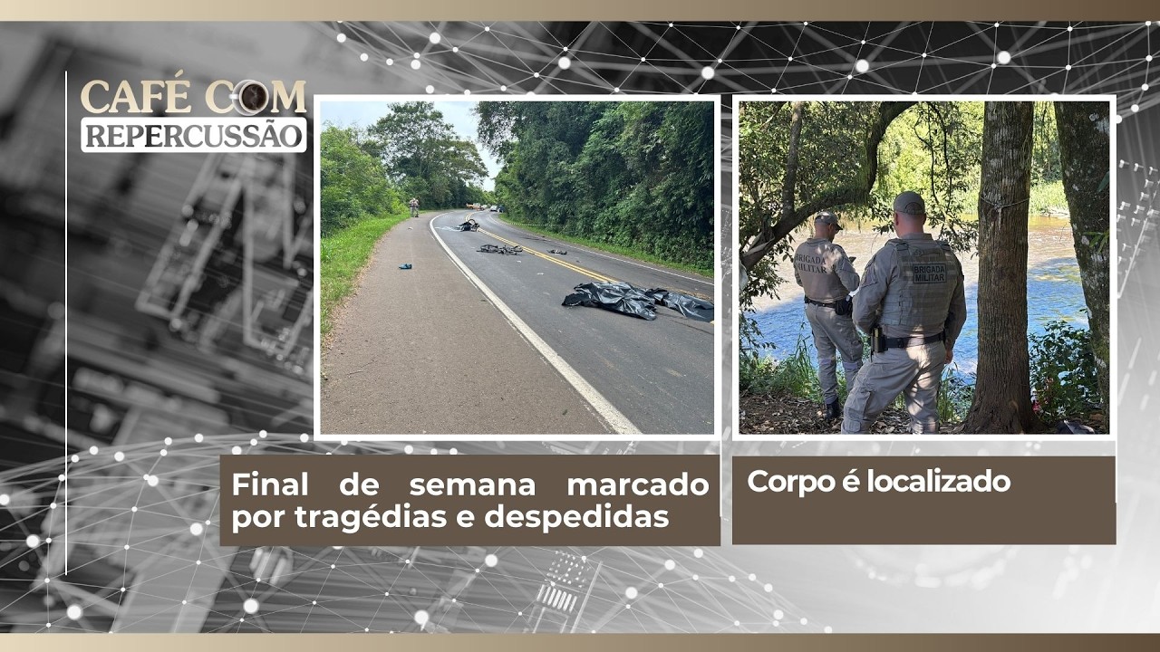 Final de semana marcado por tragédias e despedidas | Corpo é localizado
