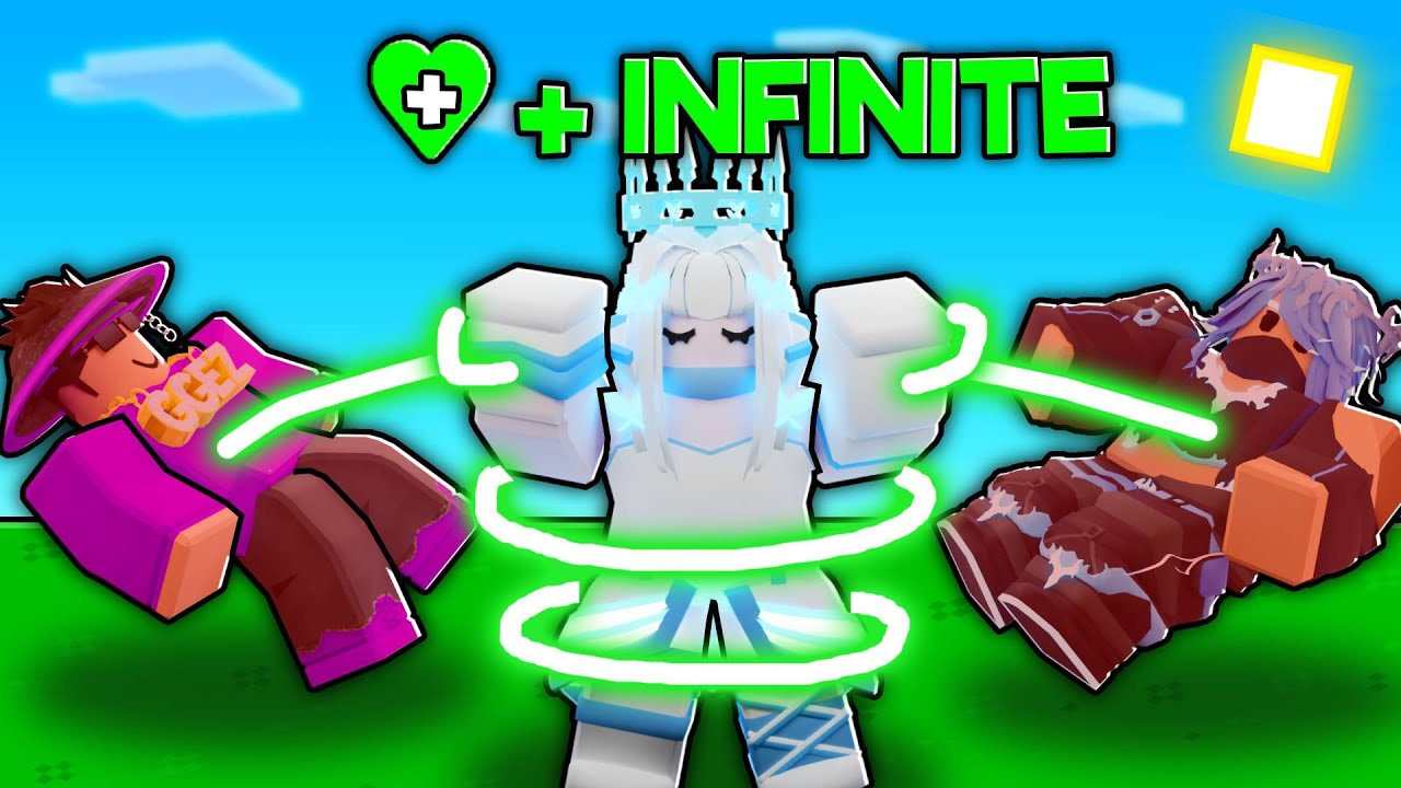 I BROKE AERY With INFINITE HEALING In Roblox Bedwars...