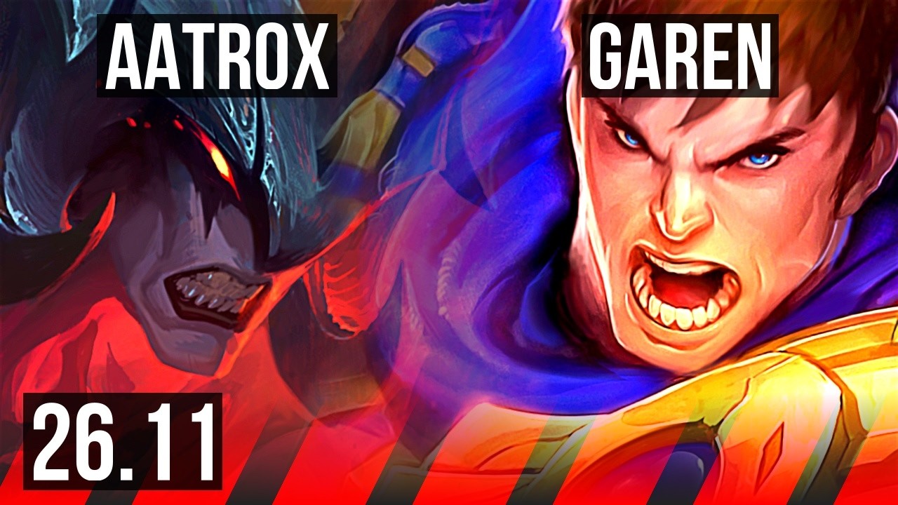 AATROX vs GAREN (TOP) | Good KDA: 14/1/2 | EUNE Master | 26.11