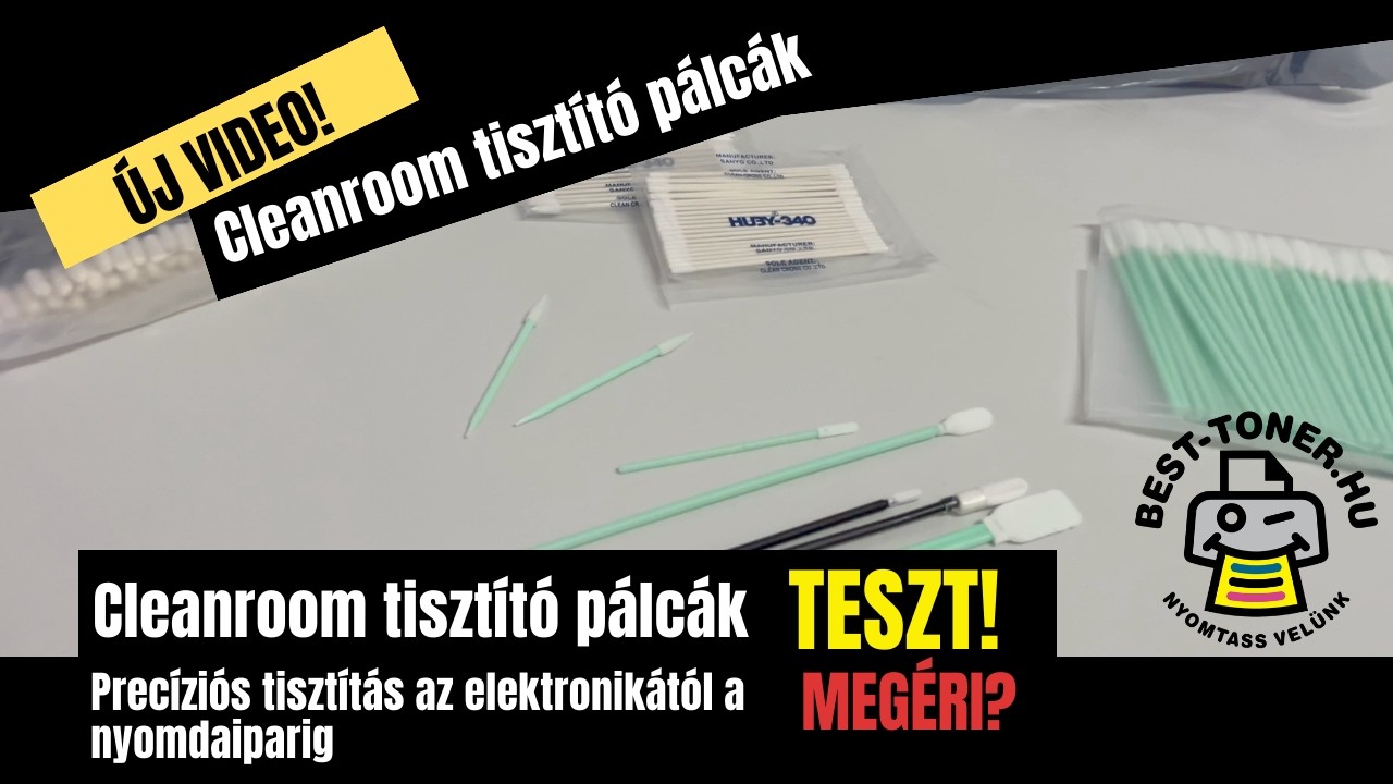 Cleanroom pálcák: Precíziós tisztítás az elektronikától a nyomdaiparig #cleanrooms  #tisztítópálca