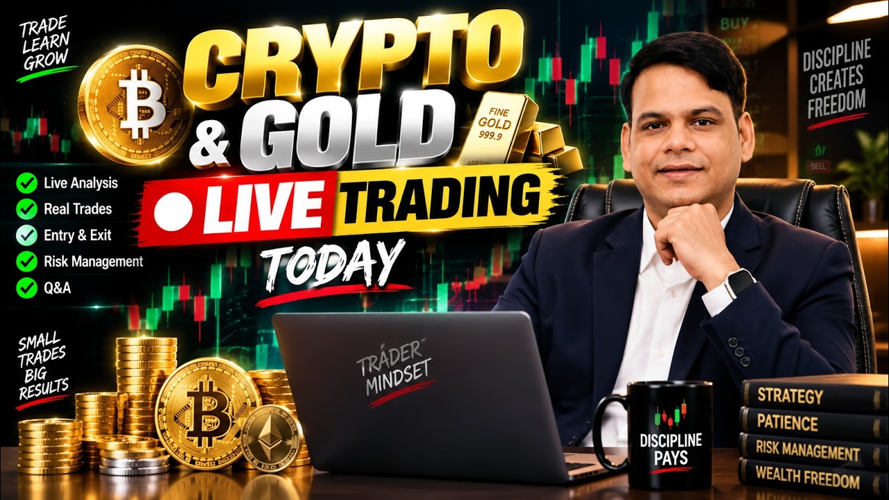 CRYPTO & GOLD LIVE TRADING|| @finwintrades #livetrading #crypto #trading #marketanalysis
